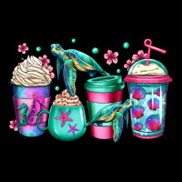 Turtle Coffee Cups Ladies Tee | Teevron