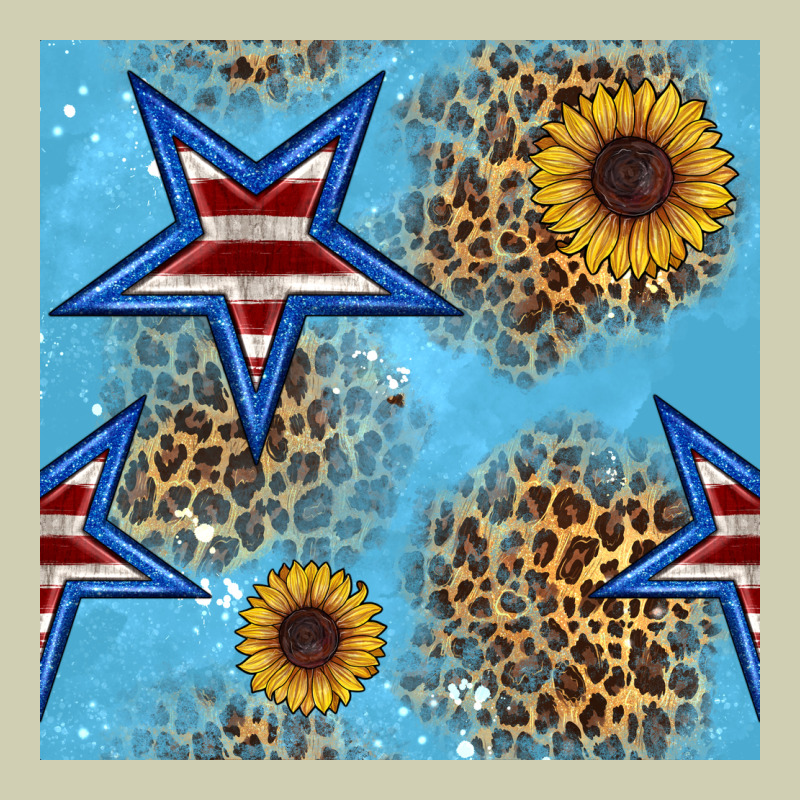 American Star And Sunflower Seamless  Pattern Heavy Core Tee by BundleAndBundleShop | Teevron