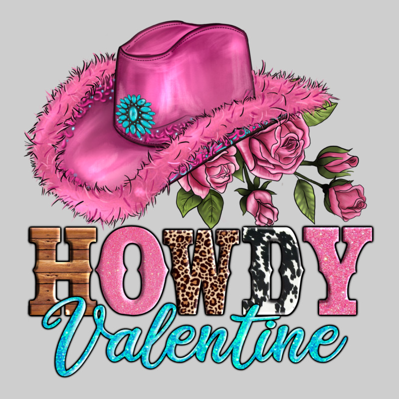 Valentines Day Cowgirl Hat And Howdy Premium Tee by AdoDesignShop | Teevron
