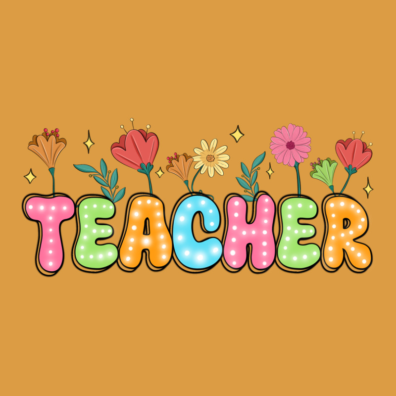 Custom Teacher Flowers Urban Heavy Tee by JahusDesignShop | Teevron