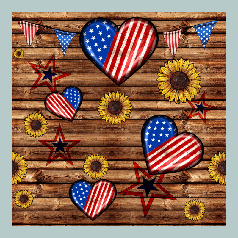 4th Of July Hearts Seamless Pattern Heavy Core Tee by BundleAndBundleShop | Teevron
