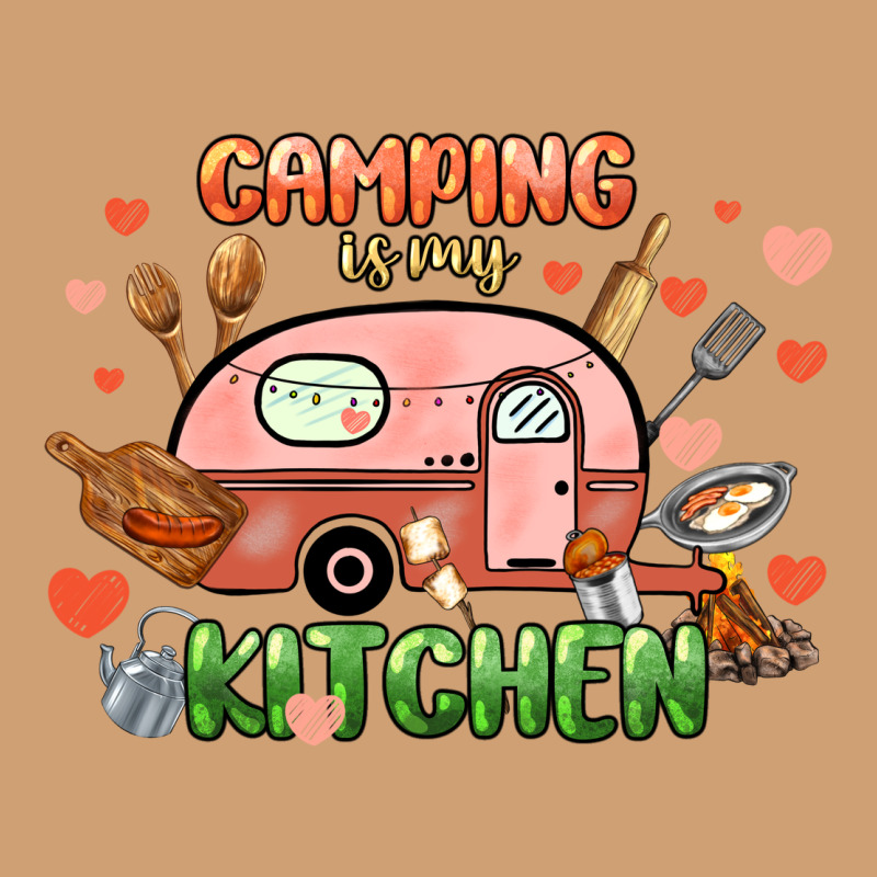 Camping Is My Kitchen Vintage Tee by NancyCooperArtShop | Teevron