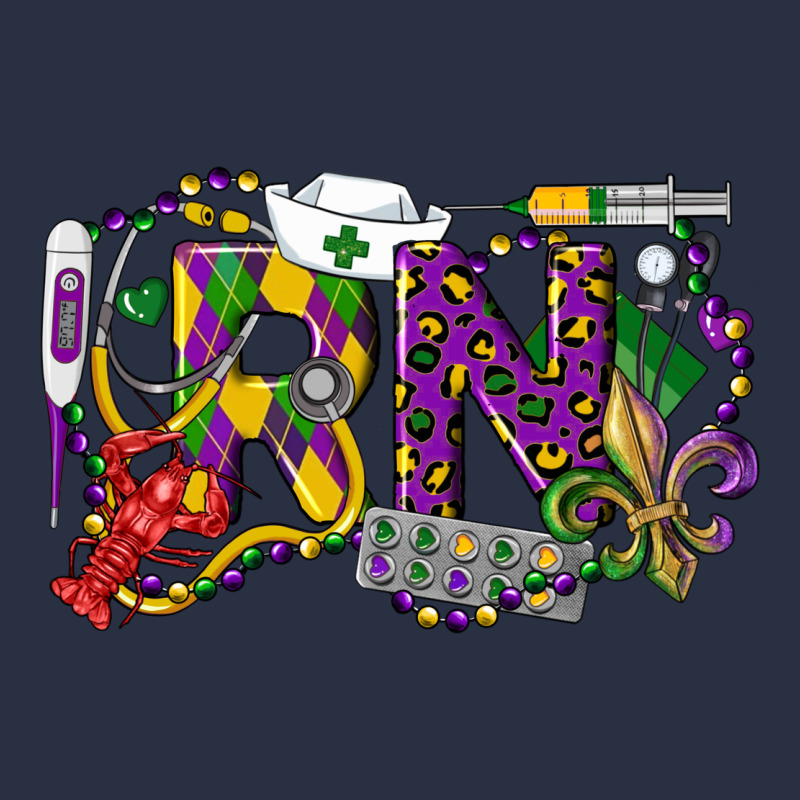 Rn Registered Nurse Mardi Gras Heavyweight Sweatshirt by LillyAllenDesigns | Teevron
