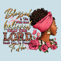 Blessed Is She Who Has Believed Afro Woman Ladies Tee | Teevron