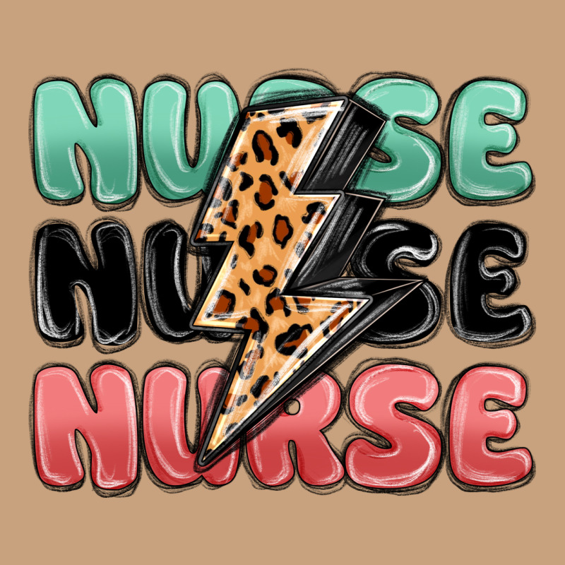 Nurse Leopard Lightning Bolt Vintage Tee by MaliasSmallBusiness | Teevron