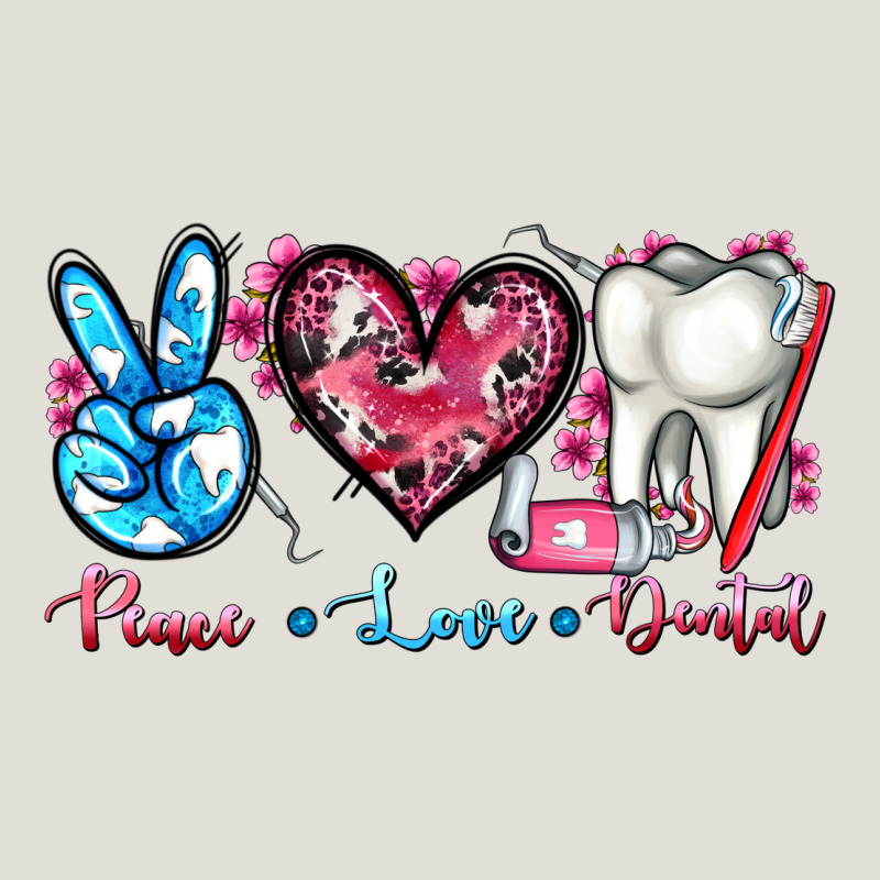 Peace Love Dental Heavy Core Tee by AdoDesignShop | Teevron