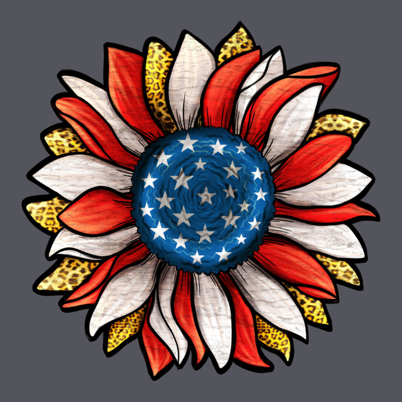 Patriotic Sunflower Vintage Hoodie by Jasminsmagicworld | Teevron