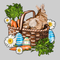 Easter Bunny In Basket Wıth Carrot And Eggs Premium Tee | Teevron