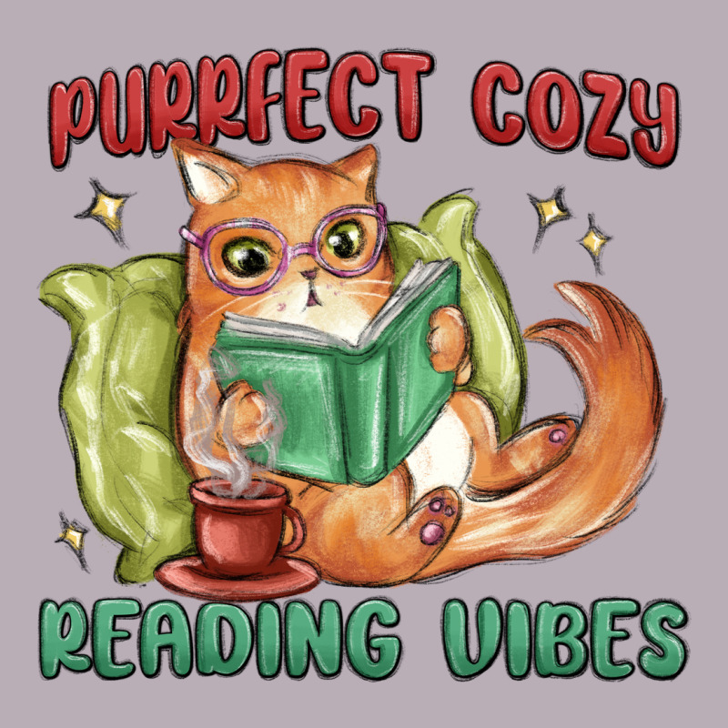 Purrfect Cozy Reading Vibes Vintage Tee by MaliasSmallBusiness | Teevron