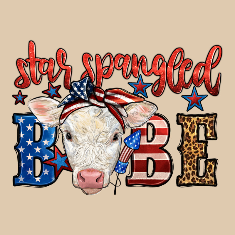 Western Star Spangled Baby Cow Heavyweight Sweatshirt by LillyAllenDesigns | Teevron
