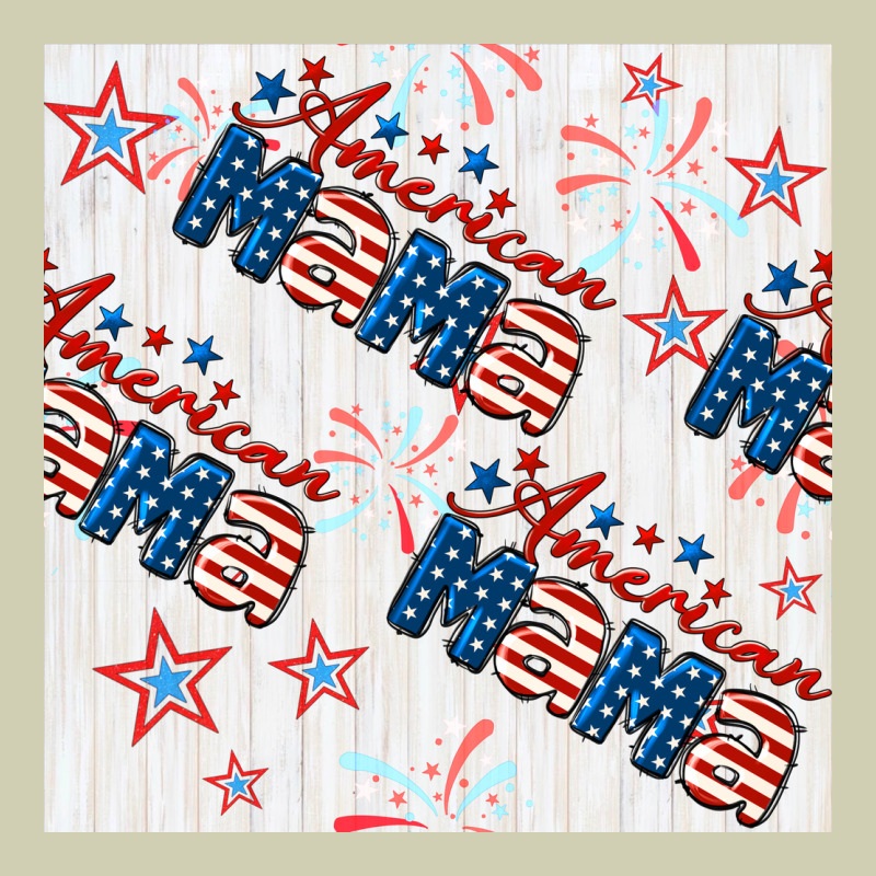 American Mama Seamless Pattern Heavy Core Tee by BundleAndBundleShop | Teevron