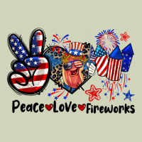 Peace Love Fireworks 4th Of July Heavyweight Hoodie | Teevron