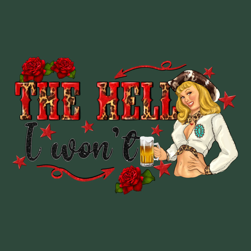 The Hell I Wont With Sassy Pinup Cowgirl Zipper Hoodie by texasbilliewilder | Teevron