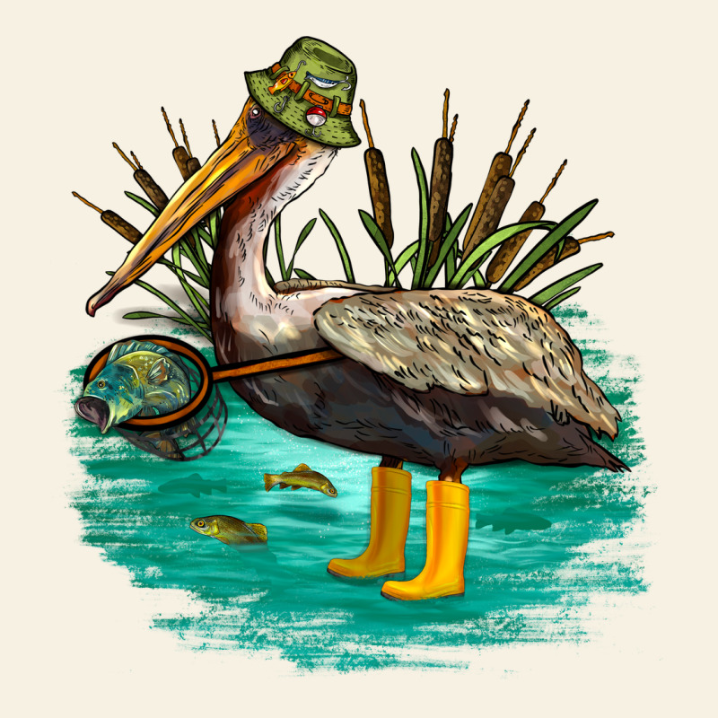 Fishing Pelican Camp Vintage Tee by NancyCooperArtShop | Teevron