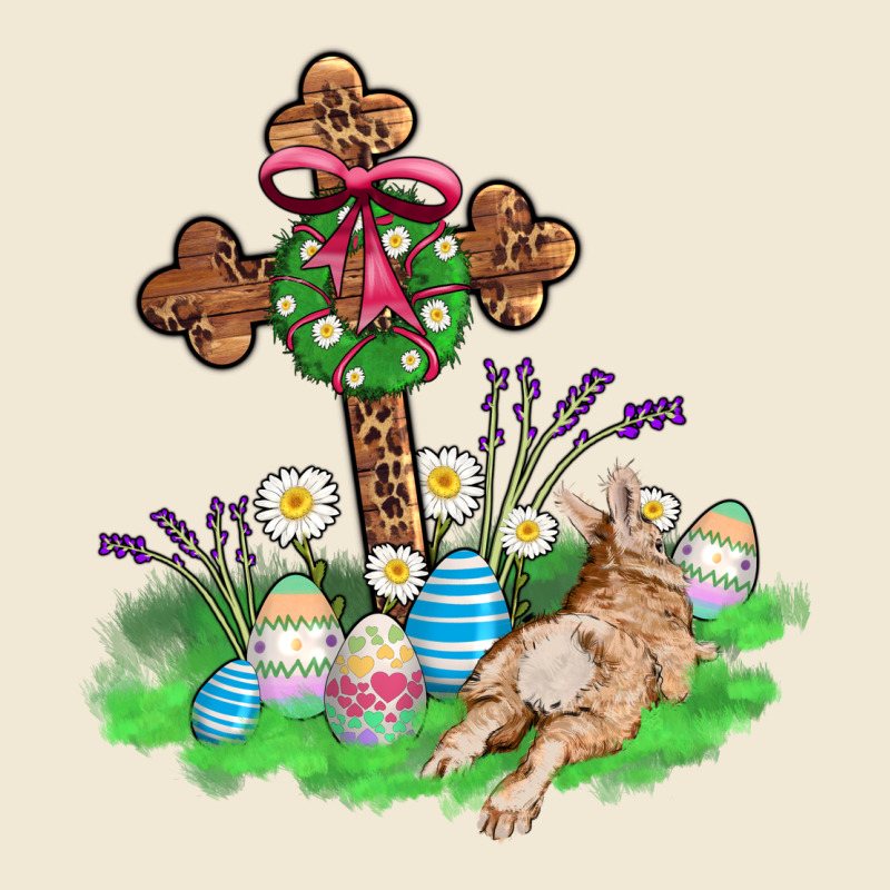Religious Easter Bunny Cross Premium Tee by AdoDesignShop | Teevron