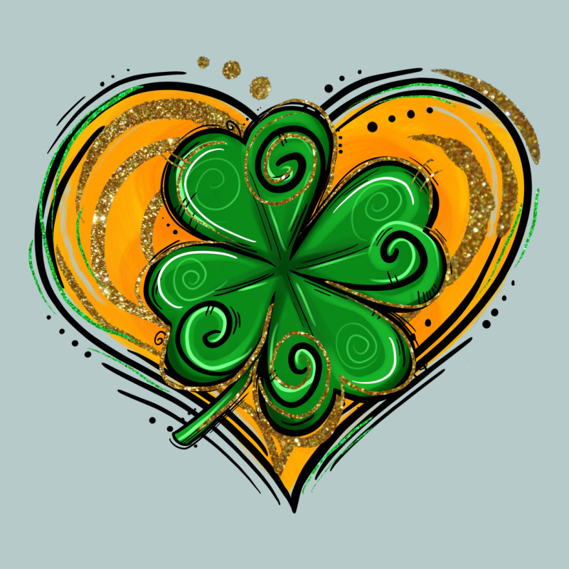 St. Patrick's Day Heart With Shamrock Heavy Core Tee by Jasminsmagicworld | Teevron