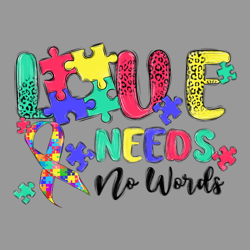 Love Needs No Words Autism Vintage Hoodie by MaliasSmallBusiness | Teevron