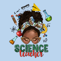 Science Teacher Afro Messy Bun Classic Tee | Teevron