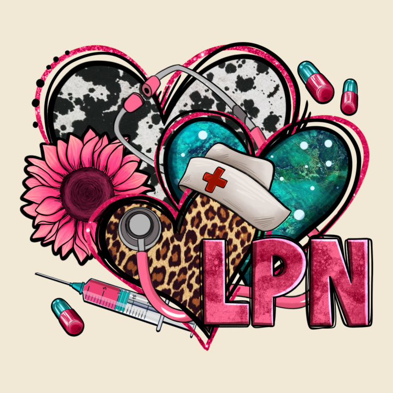 Lpn Licensed Practical Nurse Hearts Ladies Tee by Jasminsmagicworld | Teevron