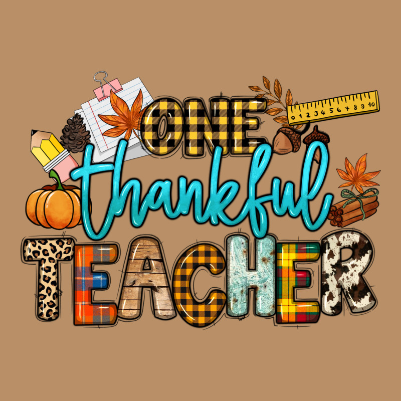One Thankful Teacher Vintage Hoodie by NancyCooperArtShop | Teevron