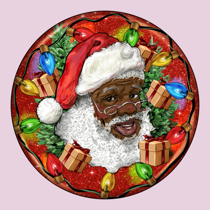 Black Santa Christmas Ladies Tee by RanaPortraitStore | Teevron
