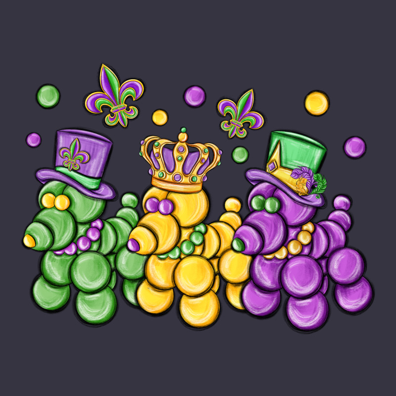 Mardi Gras Bead Dogs Vintage Hoodie by MaliasSmallBusiness | Teevron