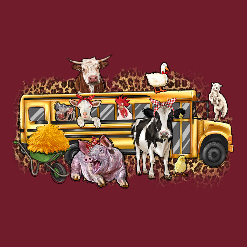 Farm Animals School Bus Zipper Hoodie by texasbilliewilder | Teevron