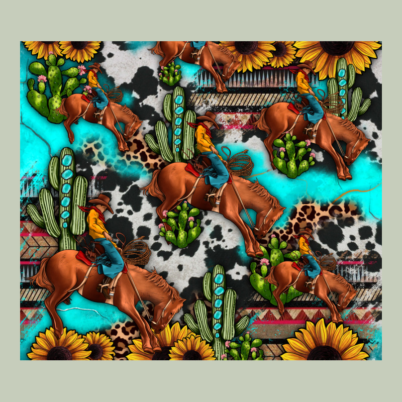 Rodeo Cowboy Tumbler Ladies Tee by JahusDesignShop | Teevron