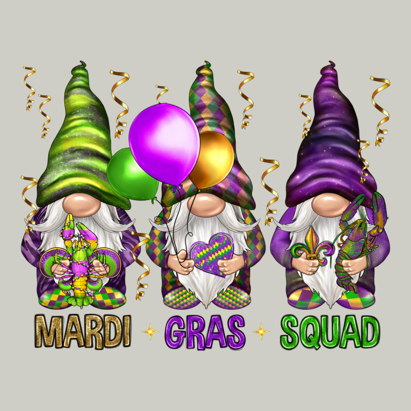 Mardi Gras Squad With Gnomies Heavyweight Hoodie by HowdyJamesFarm | Teevron