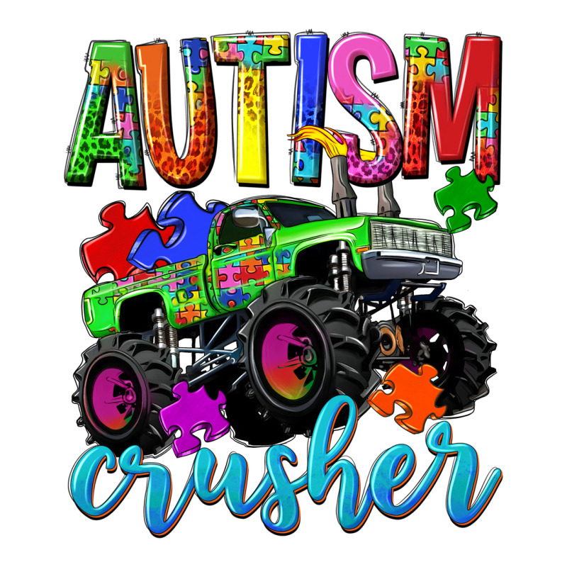Autism Awareness Crusher Zipper Hoodie by NancyCooperArtShop | Teevron