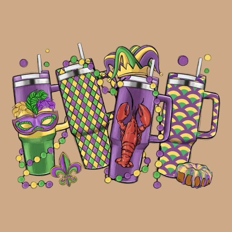 Mardi Gras Coffee Vintage Hoodie by MaliasSmallBusiness | Teevron