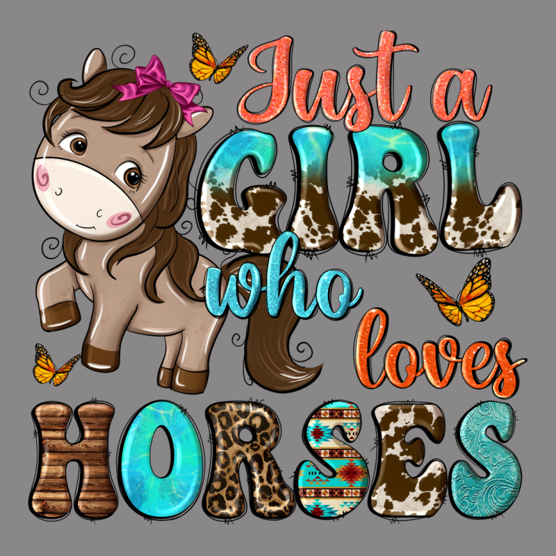 Just A Girl Who Loves Horses Vintage Tee by NancyCooperArtShop | Teevron