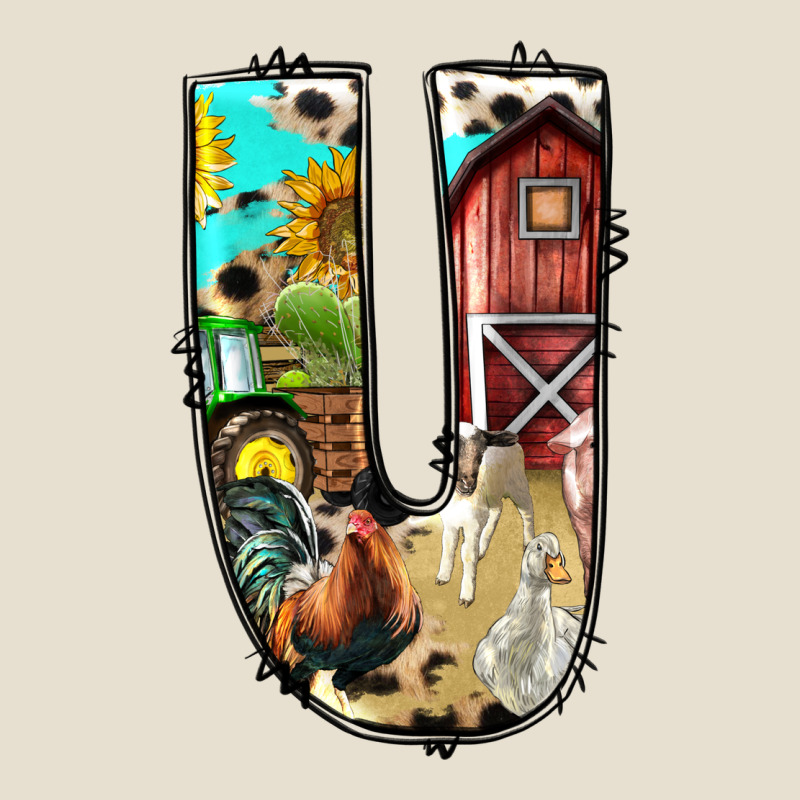Farm Life Alphabet Lowercase Letters U Urban Hoodie by BundleAndBundleShop | Teevron