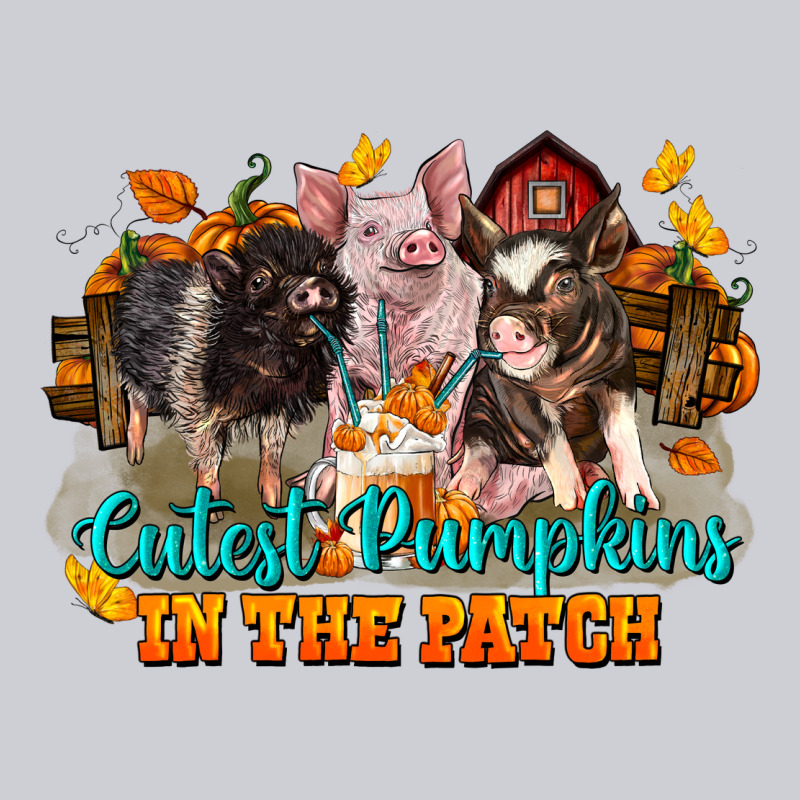 Fall Cutest Pumpkin In The Patch Pig Heavyweight Sweatshirt by LillyAllenDesigns | Teevron