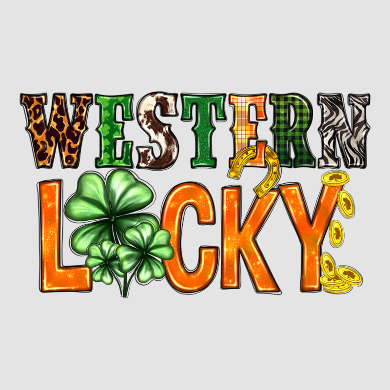 Western Lucky With Clover St. Patricks Day Premium Sweatshirt by HowdyJamesFarm | Teevron