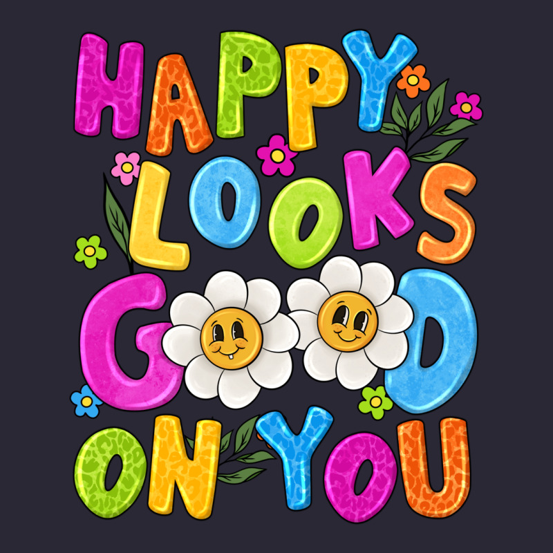 Happy Looks Good On You Vintage Tee by NancyCooperArtShop | Teevron