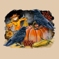 Fall Background With Crow Heavyweight Sweatshirt | Teevron