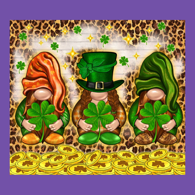 St. Patrick's Day Gnomies With Leopard Tumbler Premium Sweatshirt by HowdyJamesFarm | Teevron