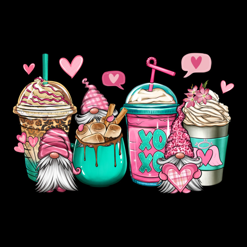 Valentines Day Gnomes Coffee Cups Ladies Tee by Jasminsmagicworld | Teevron
