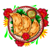 empanadas plate and roses | Teevron