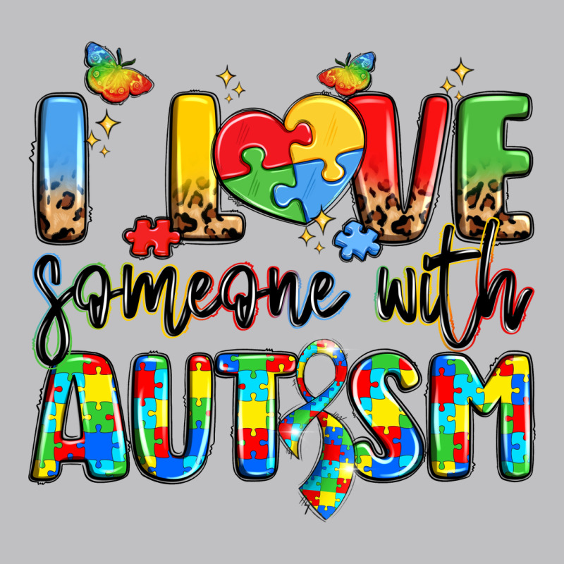 I Love Someone With Autism Long Sleeve Tee by LillyAllenDesigns | Teevron