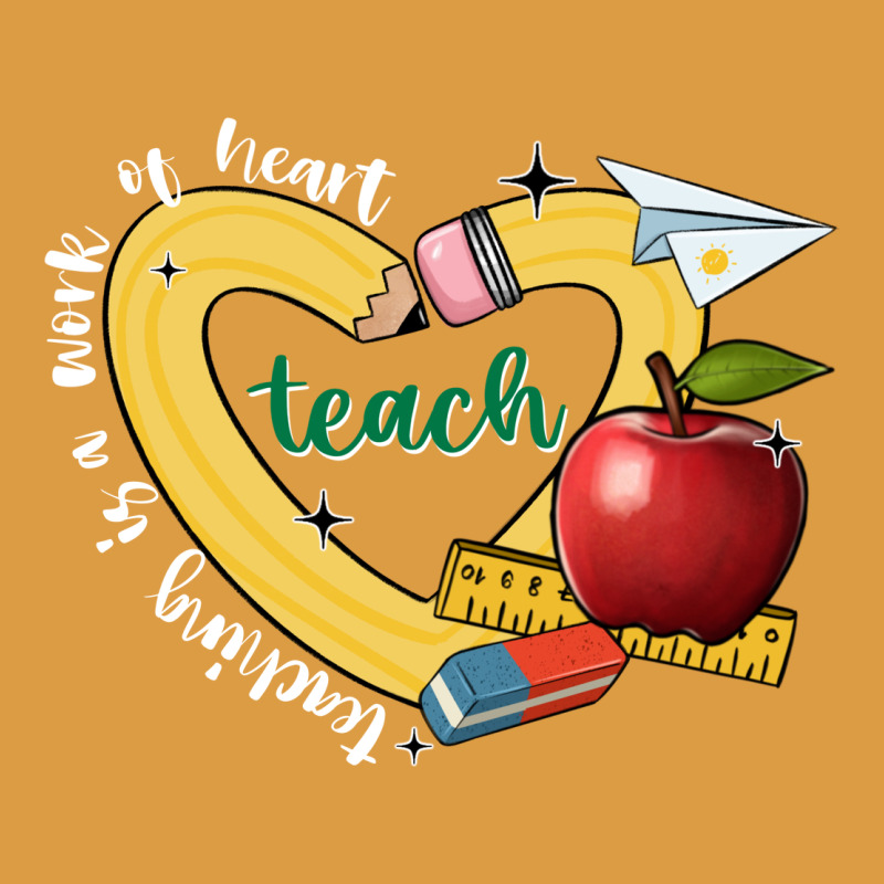Teaching Is A Work Of Heart Urban Heavy Tee by JahusDesignShop | Teevron