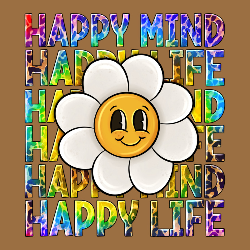 Happy Mind Happy Life Vintage Tee by NancyCooperArtShop | Teevron