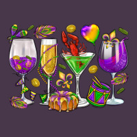 Mardi Gras Wine Glasses Heavyweight Hoodie | Teevron