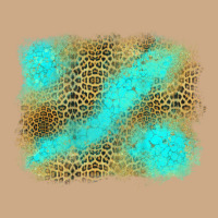 Turquoise Leopard Background Vintage Hoodie | Teevron