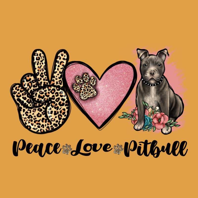 Peace Love Pitbull Premium Hoodie by JahusDesignShop | Teevron