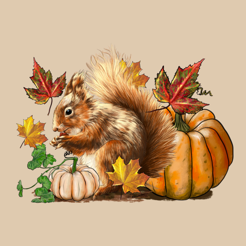 Fall Squirrel Heavyweight Sweatshirt by LillyAllenDesigns | Teevron