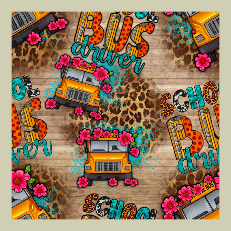 School Bus Driver And Flower Seamless Patterns Heavy Core Tee by BundleAndBundleShop | Teevron