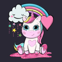 Cute Unicorn And Rainbow Vintage Tee | Teevron