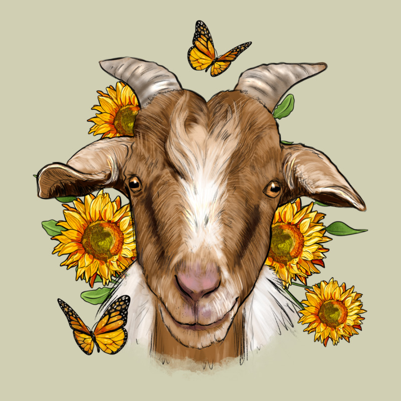 Sunflower Goat Heavy Core Tee by Jasminsmagicworld | Teevron